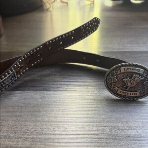 Nocona Bronze-Toned Cavender's Rodeo Belt Buckle